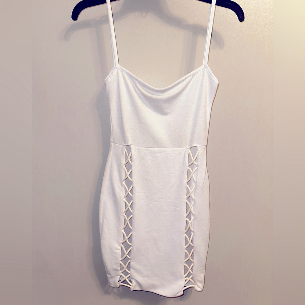 PrettyLittleThing White Dress